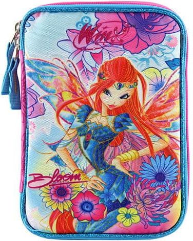 Winx Club Školní penál s náplní Target, Bloom, barva modro-růžová - obrázek 1