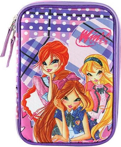 Winx Club Školní penál s náplní Target, , barva fialovo/růžová - obrázek 1
