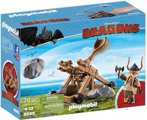 Playmobil Tlamoun s katapultem , Jak vycvičit draka, 28 dílků - obrázek 1