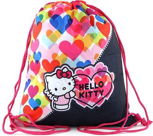 Hello Kitty Sportovní vak Target, , barevná srdce - obrázek 1