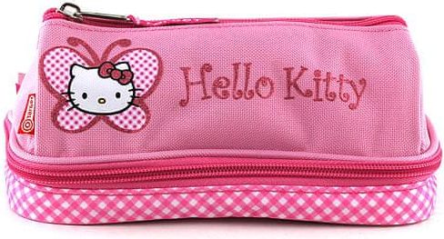 Hello Kitty Školní penál , růžový - obrázek 1