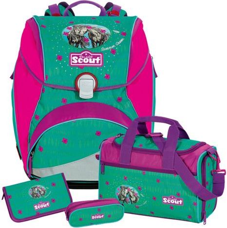 Scout Školní set , 4-dílný - Alpha, koníci - obrázek 1