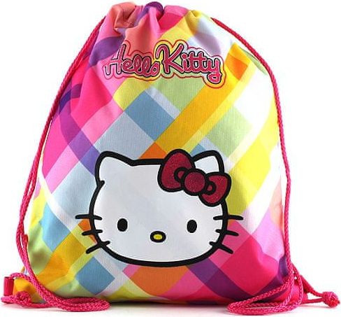 Hello Kitty Sportovní vak , žluté kostky - obrázek 1