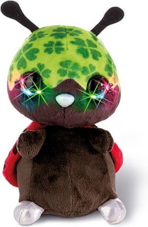 Nici Plyšová beruška , Luckymacky, s LED diodami, 16 cm - obrázek 1