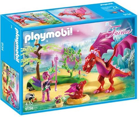 Playmobil Drak s mládětem , Víly a jednorožci, 53 dílků - obrázek 1