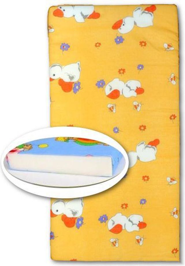 NEW BABY Dětská pěnová matrace New Baby 120x60 oranžová - různé obrázky - obrázek 1