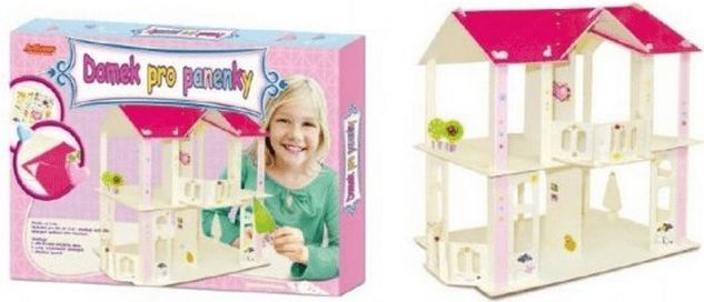 SMT Creatoys Domek pro panenky dřevěný skládačka - obrázek 1