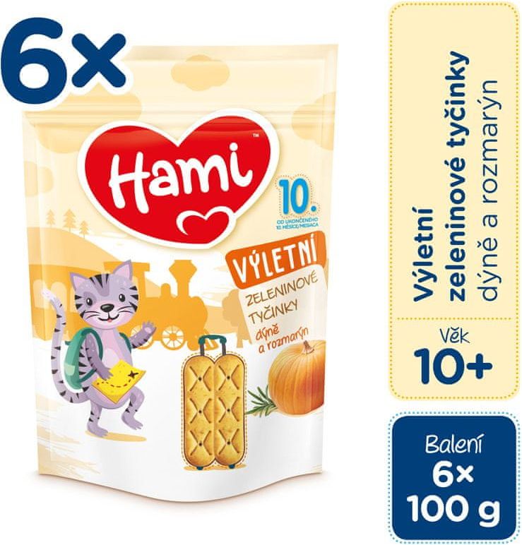 Hami Zeleninové tyčinky dýně a rozmarýn 6x100 g - obrázek 1