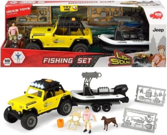 Dickie Jeep s rybářským člunem - obrázek 1