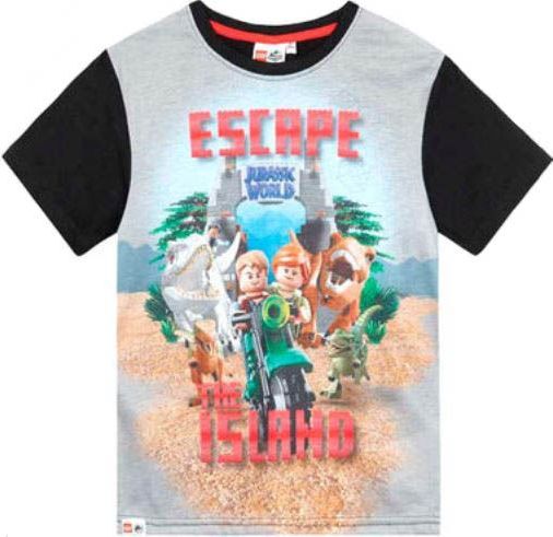 TVM Dětské tričko Lego Jurassic World Escape šedočerné Velikost: 104 (4 roky) - obrázek 1