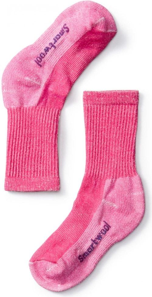 SmartWool dětské ponožky K HIKE LIGHT CREW potion pink L - obrázek 1