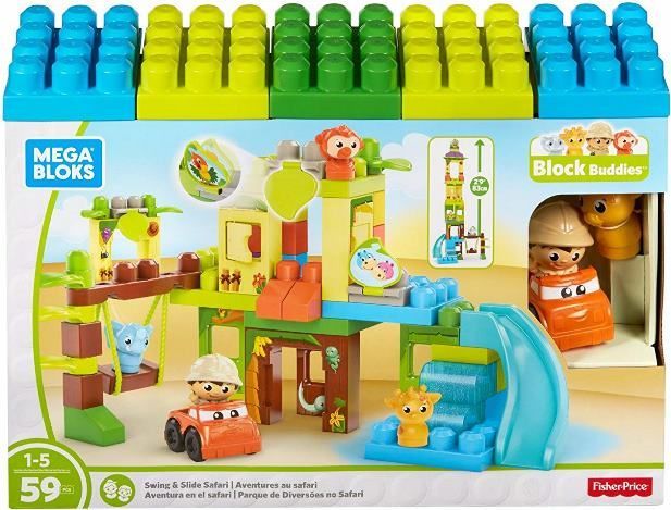MEGA BLOKS Stavebnice Mega Bloks First Builders Safari dobrodružství 59 dílů - obrázek 1