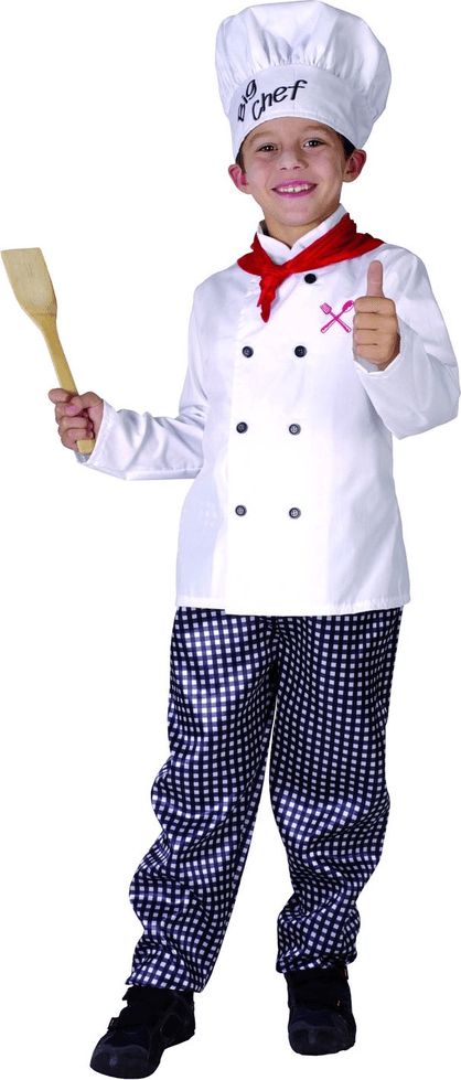 MaDe Karnevalový kostým kuchař 120 - 130 - obrázek 1