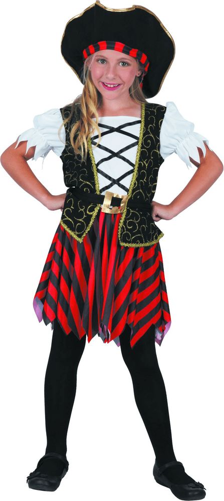 MaDe Šaty na karneval - pirátka 134 - 140 - obrázek 1