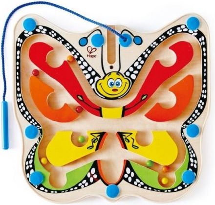 Hape Magnetický labyrint s kuličkou-Barevný motýl - obrázek 1