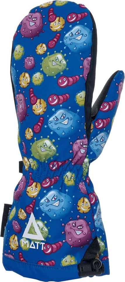Matt 3237 BUBBLE MONSTERS KIDS TOOTEX MITTENS blue XL modrá - obrázek 1