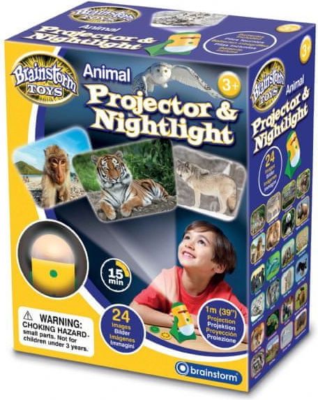 Brainstorm Toys Zvířecí projektor a noční světlo - obrázek 1