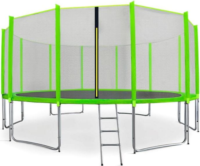 Aga Sport Pro Trampolína 518 cm Light Green + ochranná síť + žebřík + kapsa na obuv - obrázek 1