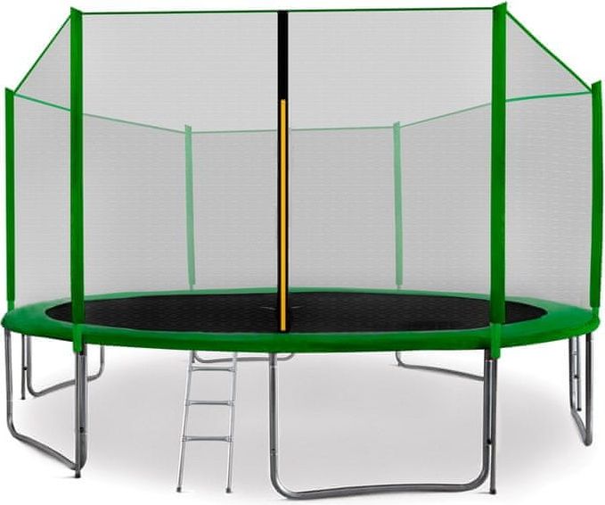 Aga Sport Pro Trampolína 430 cm Dark Green + ochranná síť + žebřík + kapsa na obuv - obrázek 1