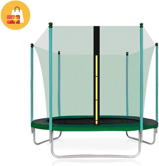 Aga Sport Fit Trampolína 305 cm Dark Green + vnitřní ochranná síť - obrázek 1