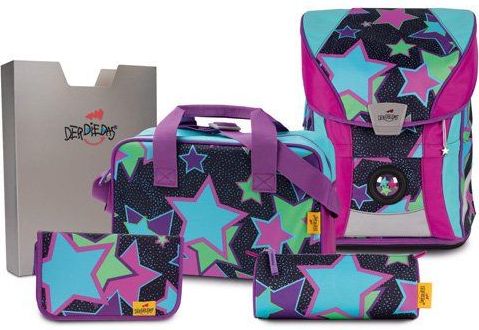Školní set DerDieDas, 5-dílný, Ergoflex Vario, hvězdičky - obrázek 1