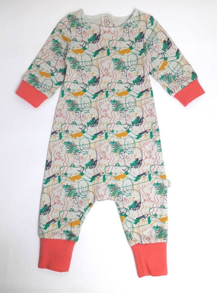 Cigit Kids Dětský baggy overal z přírodní bavlny Cigit Kids 80 - obrázek 1