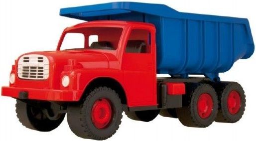 Dino Auto Tatra 148 plast 73cm v krabici - červená kabina modrá korba - obrázek 1
