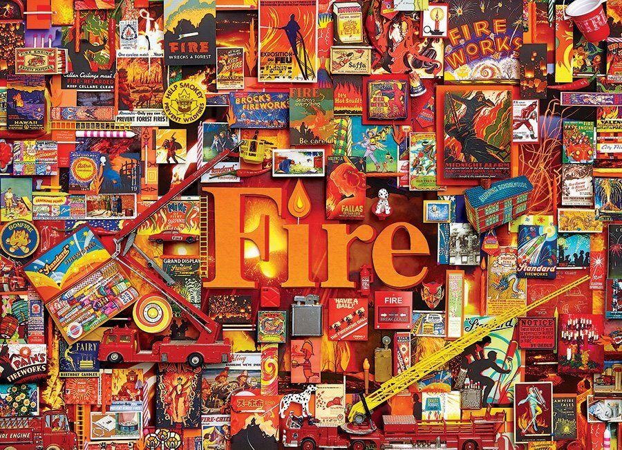 Cobble Hill Puzzle Oheň 1000 dílků - obrázek 1