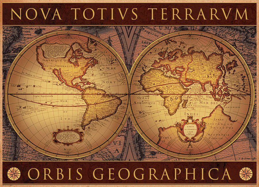 EuroGraphics Puzzle Starověká mapa 1000 dílků - obrázek 1