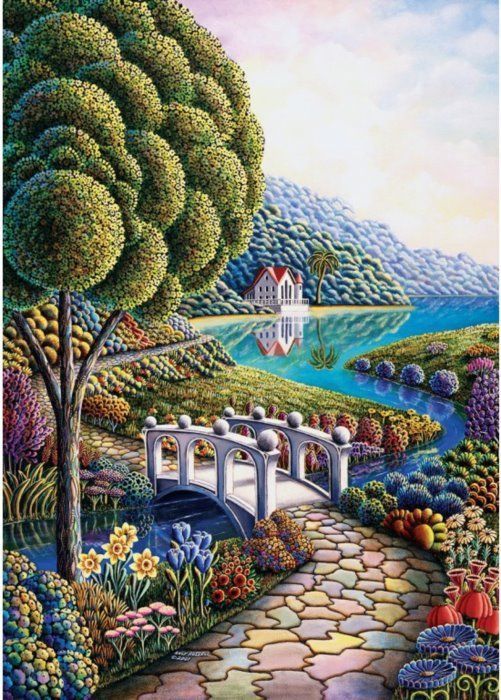 Art puzzle Puzzle Květinový přístav 1000 dílků - obrázek 1