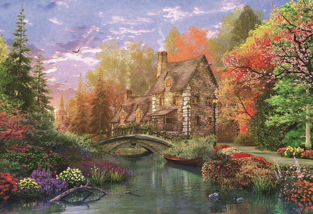 Trefl Puzzle Chata u jezera 1500 dílků - obrázek 1