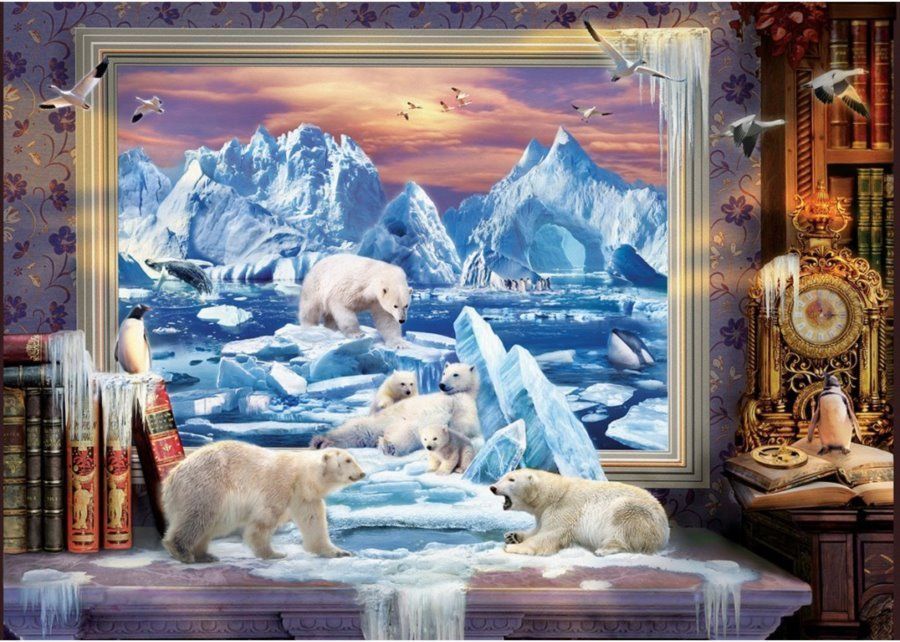 Art puzzle Puzzle Arktický sen 1500 dílků - obrázek 1