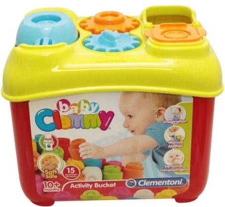 Clementoni Clemmy baby - Aktivní kyblík s prostrkávacími tvary - obrázek 1