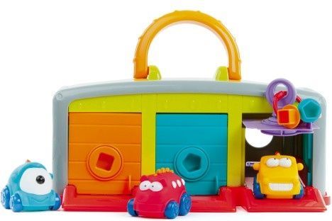Teddies Garáž s autíčky 3ks + doplňky plast 30x14x13cm v krabici 2+ - obrázek 1