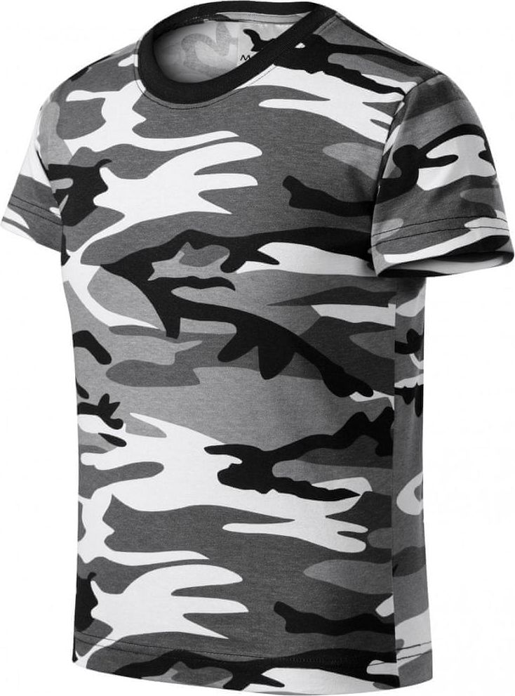 Malfini Camouflage gray dětské tričko maskáčové - obrázek 1