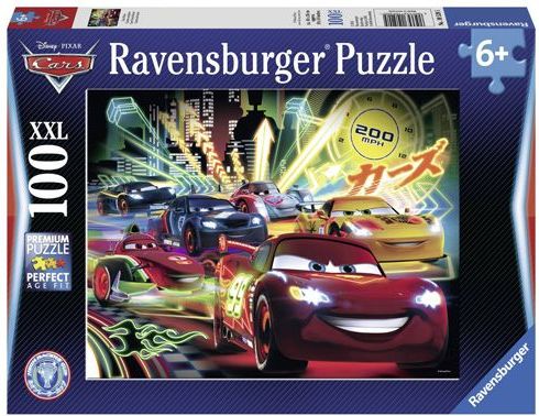Ravensburger Puzzle , Auta neon, 100 dílků XXL - obrázek 1