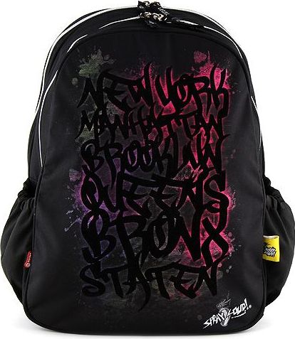 Studentský batoh Sprayground, motiv grafity, černý - obrázek 1