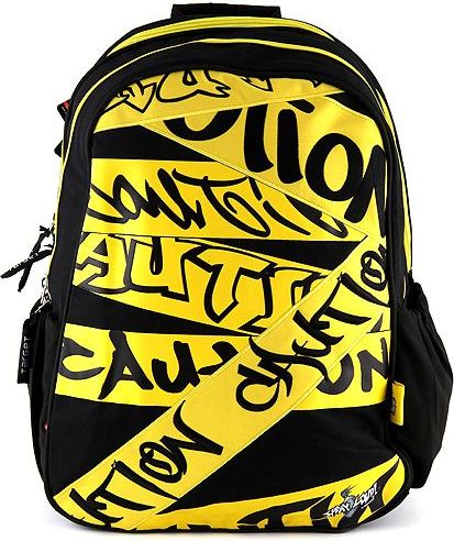 Studentský batoh Spray Ground, motiv grafity, černo-žlutý - obrázek 1