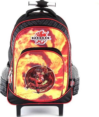 Bakugan Školní batoh trolley , oranžovo/černý, s motivem - obrázek 1