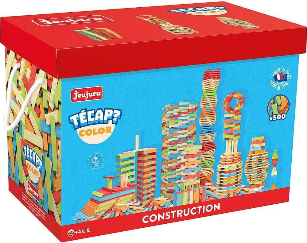 Jeujura Dřevěná stavebnice TECAP 500 dílků - obrázek 1