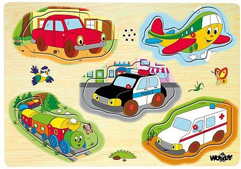 Woody Muzikální puzzle, dřevěné, vydavající zvuk - obrázek 1