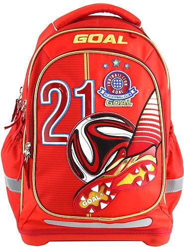 Školní batoh Target, 3D Goal, barva červená - obrázek 1