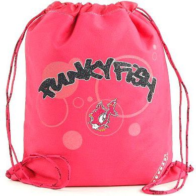 Sportovní vak Punky Fish, Sportovní vak kroužky růžová - obrázek 1