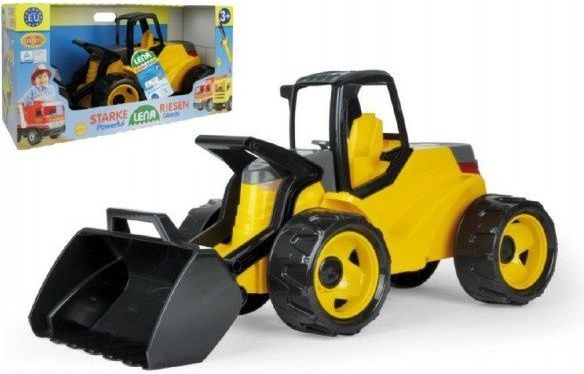 LENA Nakladač žlutočerný Giga Trucks plast 75cm v krabici 70x35x29cm - obrázek 1