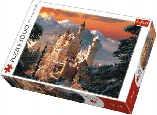 Trefl Puzzle Zimní zámek Neuschwanstein 3000 dílků 116x85cm v krabici 40x27x9cm - obrázek 1