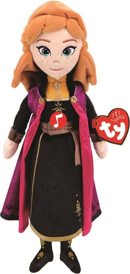 TY Beanie Babies Lic Frozen 2 Anna - princezna se zvukem 40 cm - obrázek 1