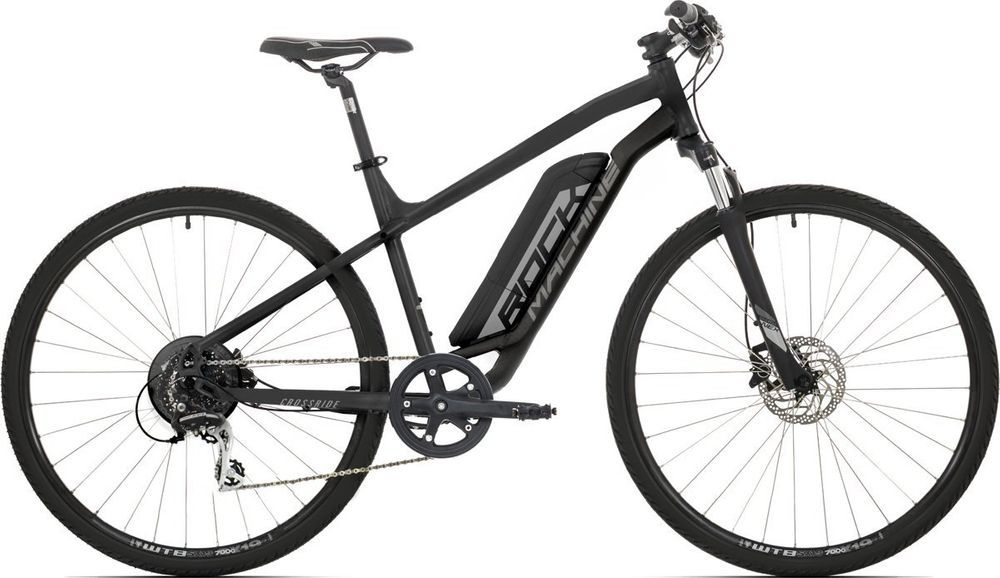 Rock Machine RM Ebike Cross e350 (XL) 418 Wh mat black/silver/dark grey - obrázek 1