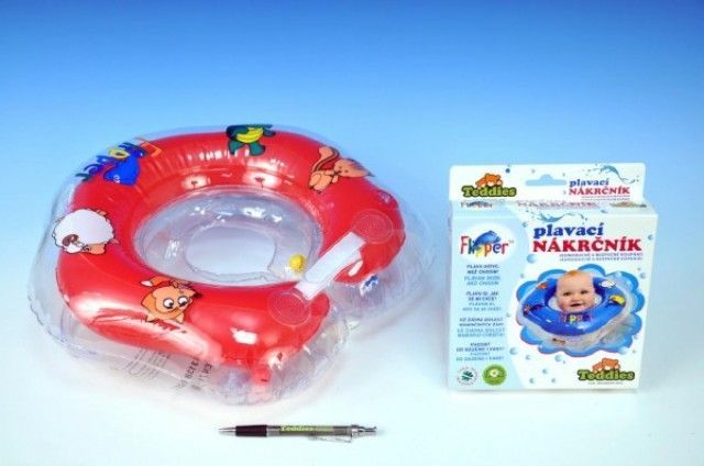 Teddies Plavací nákrčník Flipper červený - obrázek 1