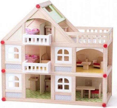 Woody Woody Domeček dvoupatrový s balkonem a příslušentsvím - obrázek 1