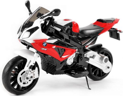 Beneo Elektrická Motorka BMW S 1000 RR, Licencované, 12 V, EVA měkké kola, kovový rám, pomocná kolečka - obrázek 1